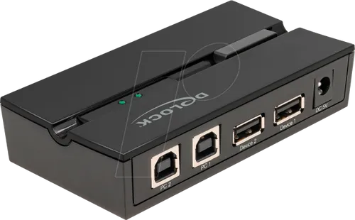 DELOCK 11492 - USB 2.0 Switch 2 Port, 2x USB-B zu 2x USB-A