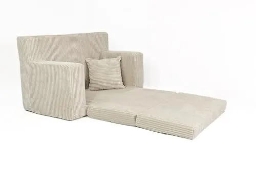 FORTISLINE Kindersofa aus Schaumstoff - Sofas für Kinderzimmer, bequemes Design mit abnehmbarem Bezug für einfache Reinigung und Pflege, ideal für kleine Räume und Spielbereiche.