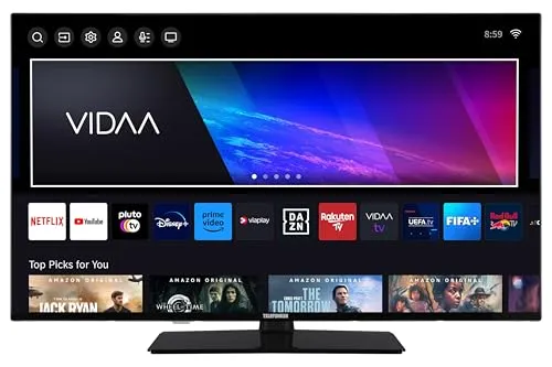 Telefunken 50 Zoll Smart TV VIDAA XU50VP750M - Fernseher mit 4K UHD, HDR und Dolby Vision für atemberaubende Bilder. Inklusive 6 Monate HD+ für besten TV-Genuss und zahlreiche Streaming-Apps.