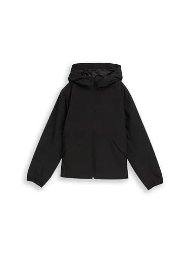 TOM TAILOR Kinder Windbreaker mit Kapuze - Stylischer Windbreaker für Kinder im Colourblocking-Design. Mit Kapuze und pflegeleichten Materialien ideal für aktive Tage. Regular Fit für optimalen Tragekomfort.
