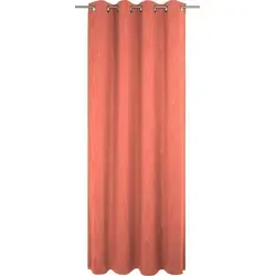 Adam Vorhang Uni Collection light (1 St), Ösen, blickdicht, aus 100% Bio-Baumwolle, Vorhang nach Wunschmaß orange 145 cm x 175 cm