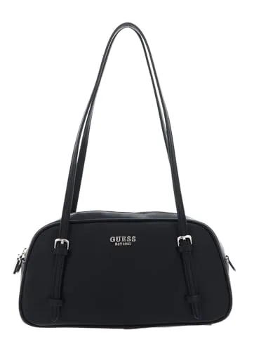 GUESS Women CERELIA Shoulder Satchel Hand Bag, Schwarz