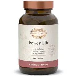 Power-Lift Presslinge - Nahrungsergänzungsmittel zur Unterstützung der Hautfestigkeit mit marinem Collagen und Hyaluronsäure für ein straffes, pralles Hautbild von innen.