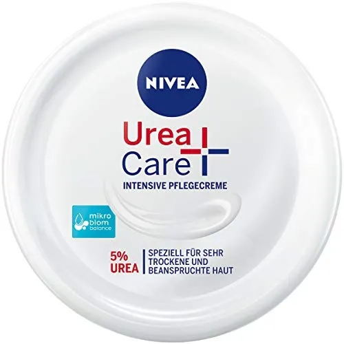 NIVEA Urea + Care Intensive Pflegecreme (300 ml), Feuchtigkeitscreme pflegt und beruhigt trockene & beanspruchte Haut, Urea Creme spendet wertvolle Feuchtigkeit