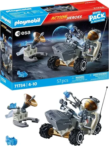 PLAYMOBIL 71734  Action Heroes, ESA, Weltraummission, Verpackung beschädigt