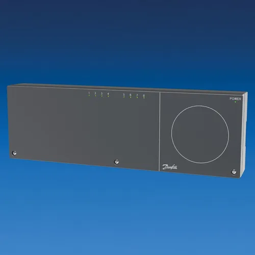 Danfoss Icon Hauptregler 230V für 8 Thermostate - Zubehör für Klima & Heizen, ermöglicht die Steuerung von bis zu 8 Thermostaten für optimale Heizungsregelung.