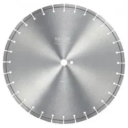 VEVOR Diamantsägeblatt 45cm - Betonsägeblatt für Nass- und Trockenanwendungen - Zubehör für Elektrowerkzeug: Hochbeständiges Diamantsägeblatt mit flachen Zähnen für schnelles und sicheres Schneiden in Beton. Ideal für Nass- und Trockenanwendungen.
