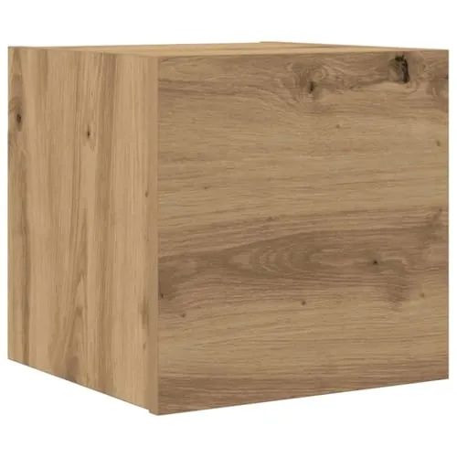 vidaXL TV-Wandschrank Artisan-Eiche 30,5x30x30 cm - TV-Halterungen mit elegantem Design, bietet praktischen Stauraum und kann vielseitig als Nachtschrank oder Dekorationsfläche genutzt werden.