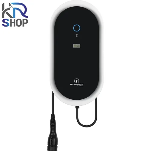 TECHNIVOLT 1100 SMART Wallbox 11 kW - Wallbox mit 7,5 m Typ 2 Ladekabel, ideal für schnelles Laden zu Hause. Hohe Ladeleistung von 11 kW für effiziente Energieversorgung.