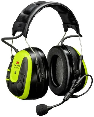 3M Peltor WS ALERT X Headset - 30 dB, Bluetooth Singlepoint Technologie, leuchtendes Gelb, ideal für laute Umgebungen und mobile Kommunikation