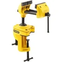 Stanley Maxsteel Multiachsen Schraubstock 1-83-069 - 25kg Spannkraft, 75mm Spannweite, vielseitig einsetzbar mit Kugelgelenk für präzises Arbeiten