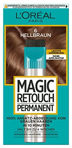 L'Oréal Paris Magic Retouch Permanent Ansatz-Abdeckung Nr. 6 Hellbraun Haarfarbe 1 Stk Nr. 6 - Hellbraun