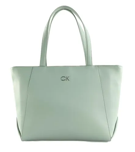 Calvin Klein Damen CK Daily Shopper MEDIUM Pebble K60K611766 Taschen, Grau (Pigeon)