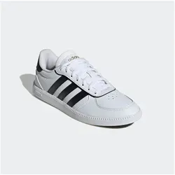 adidas Damen Breaknet Sleek Sneaker - FTWR White Core Black Gold Met, 38 2/3 EU - Damen-Sneaker mit regulärer Passform, aus hochwertigem Synthetikleder und perforiertem Vorfußbereich für optimalen Tragekomfort.