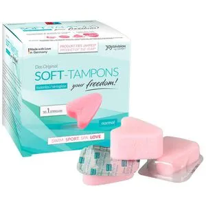 JOYDIVISION Tampons Soft-Tampons, Normal, fadenlos, aus Schaumstoff, 3 Stück