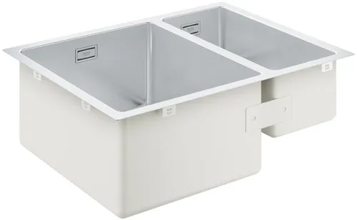 GROHE K700 Unterbau Edelstahlspüle, 595x450mm, 1,5 Becken, links einbaubar, Edelstahl (31577SD1)