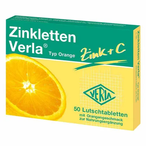 ZINKLETTEN Verla Orange Lutschtabletten 50 St. - ZINKLETTEN Verla Orange Lutschtabletten 50 St. für die tägliche Unterstützung. Praktisch und angenehm im Geschmack, ideal für die Reise oder im Alltag.
