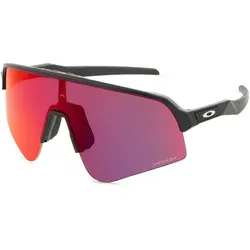 Oakley Sutro Lite Sweep Fahrradbrille - Prizm Road - Matte Black/Silver - Sportbrillen mit innovativem Design und PrizmTM-Technologie für verbesserte Sicht und Komfort. Ideal für Radfahrer, die Stil und Funktionalität schätzen.