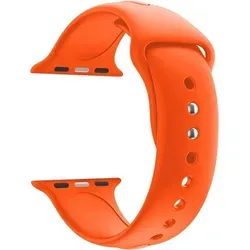 Sportarmband für Apple Watch 41/40/38mm Silikon Armband Series 10/9/8/7/6/SE/5/4 - Orange