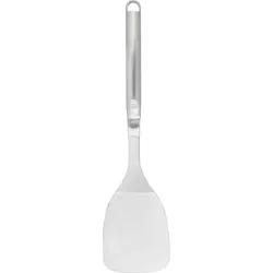 KitchenAid Edelstahl-Pfannenwender "Premium" - (L)35 cm - Pfannenwender aus hochwertigem Edelstahl, ideal zum mühelosen Wenden und Anheben von Lebensmitteln. Spülmaschinenfest für einfache Reinigung.