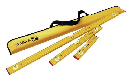 Stabila Wasserwaage 19714, Type 80 AS PRO SET - Präzises Wasserwaagen-Set mit 30cm, 60cm und 120cm für perfekte Ausrichtung. Ideal für DIY- und Profi-Handwerker mit 10 Jahren Herstellergarantie.