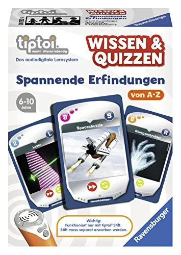 Ravensburger 00750 - tiptoi Spiel Wissen & Quizzen: Spannende Erfindungen