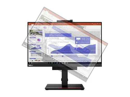 LENOVO ThinkCentre Tiny-in-One 24 Multi-Touch Monitor - 23,8" IPS LED Monitor mit Touchscreen, eingebauter Kamera und Lautsprechern, ideal für Büroarbeiten und Videokonferenzen.