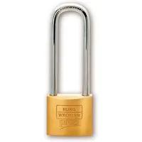 Burg-Wächter Profi 116HB 40 45 Messing Vorhängeschloss - Vorhängeschloss mit 6 mm Bügelstärke, extra hohem Bügel und hohem Sicherheitsstandard: Ideal für Schränke, Tore und Baumaschinen. Made in Germany für optimale Qualität.