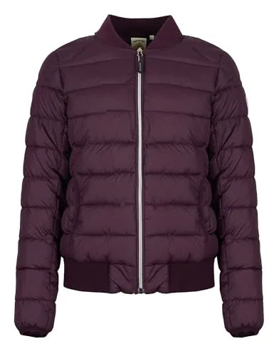 ROADSIGN Australia Damen Jacke gesteppter Look mit Biker-Akzenten, rot, M - Stylishe Damenjacke im Biker-Style mit modernem Steppdesign. Ideal für kalte Tage, bietet sie hohen Komfort durch das weiche Rippbündchen. Die taillierte Passform sorgt für eine feminine Silhouette und praktische Reißverschlusstaschen runden das Design ab.