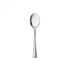 Einweg-Mini Fingerfood Löffel Silber metallisiert 10cm aus Plastik, 100 Stück - Mank