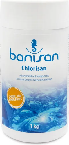 Banisan Chlorisan Chlor-Granulat Chlorgranulat 1,0 Kg für Whirlpools 25201000