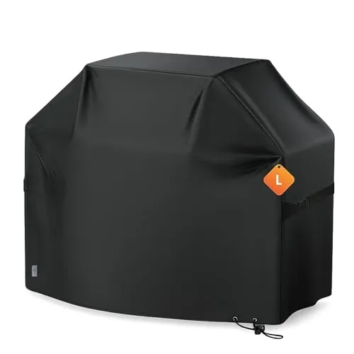 BBQ Abdeckhaube Premium Schutzhaube für Gasgrill schwarz (L 105 x 65 x 120 cm)