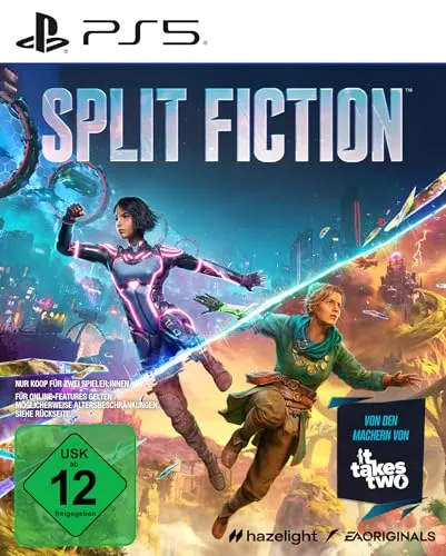 Split Fiction - PS5: Koop-Abenteuer für kreative Köpfe - Spiele für PlayStation 5, erlebe ein einzigartiges Koop-Abenteuer, in dem du und dein Partner eure Fantasien in Sci-Fi- und Fantasy-Welten meistern müsst!