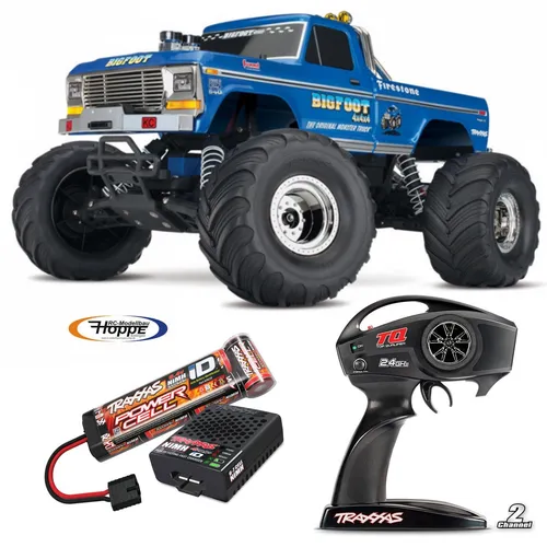 TRAXXAS# BIGFOOT 1/10 2WD Monster-Truck RTR Brushed, mit Akku+ 4A USB C-Lader