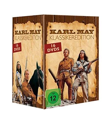Karl May Klassiker-Edition [16 DVDs] - Umfassende Sammlung der besten Karl May Filme, ideal für Familienunterhaltung und Abenteuerliebhaber. Freigegeben ab 12 Jahren.