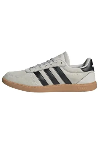adidas Women's Breaknet Sleek Suede Sneaker UK 8,5 | EU 42,5 grau/beige - Robuste Damen-Sneaker in Grau/Beige, ideal für den Alltag. Komfort und Stil vereint – entdecke weitere adidas Angebote im Bergfreunde.de Online-Shop!