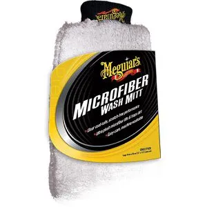 Meguiars Auto-Waschhandschuh Wash Mitt, aus Microfaser, hochflorig, Maße 18 x 30 cm