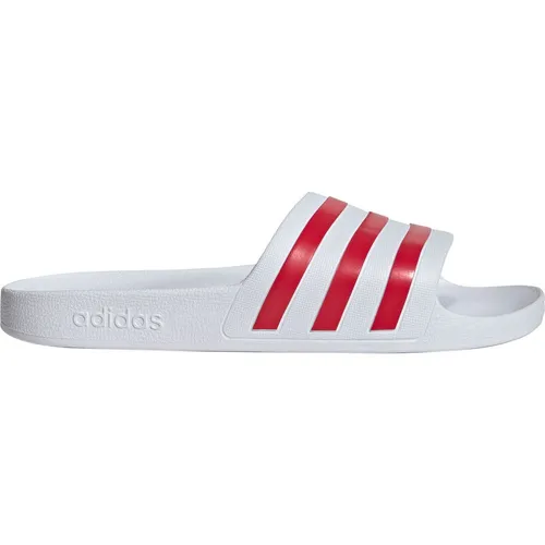 adidas Unisex Adilette Aqua Slides 44.5 EU - Bequeme Slip-On-Schuhe mit vorgeformtem EVA-Riemen und weichem Cloudfoam Fußbett für angenehmen Tragekomfort. Ideal für den Einsatz am Pool oder im Alltag.