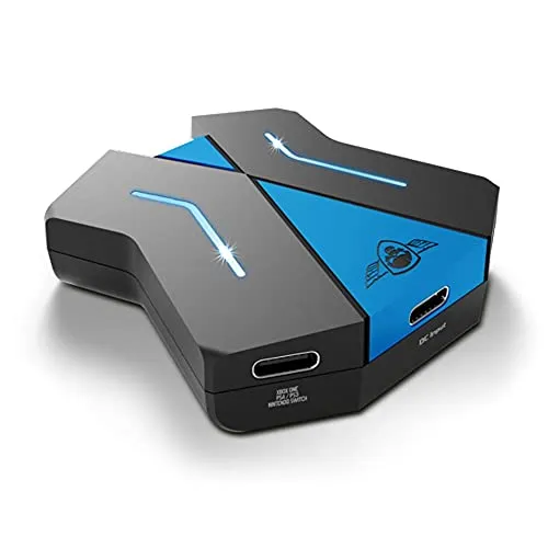 SPIRIT OF GAMER - Adapter Maus Tastatur für PS4, PS3, Switch & XBOX - Adapter für PlayStation 4, nutzen Sie Ihre Maus und Tastatur für FPS-Spiele und steigern Sie Ihre Gaming-Leistung mit einfacher Plug-and-Play-Funktion.