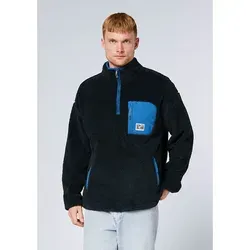 Chiemsee Fleecepullover Dunkelblau - XL mit Stehkragen - Bequemer Fleecepullover mit verkürztem Reißverschluss und praktischen Taschen. Ideal für Freizeit und Outdoor-Aktivitäten.