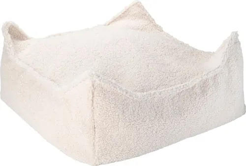 Wigiwama Square Ottoman / Sitzkissen / Sitzsack, Farbe:Cream White
