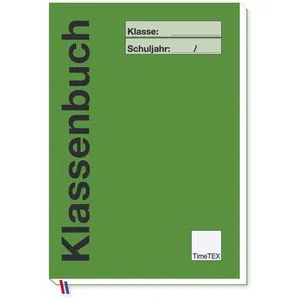 TimeTex Klassenbuch 10734, für alle Schulformen, grün