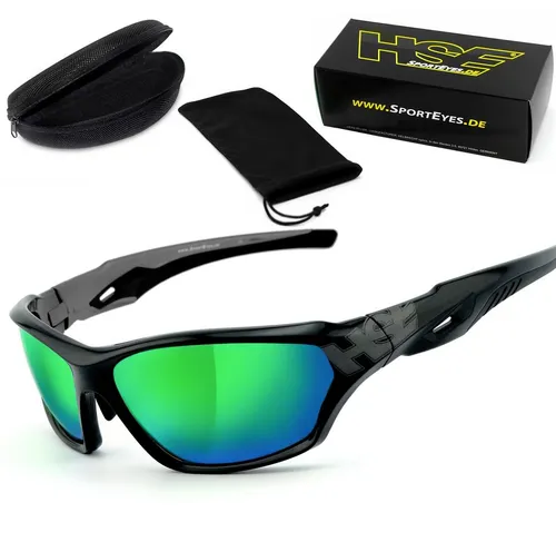 HSE - SportEyes Sportbrille 2093bs, Steinschlagbeständig durch Kunststoff-Sicherheitsglas