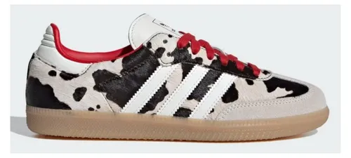 adidas Samba OG Cow Print Aurora Coffee - 38 - Stylische adidas Samba OG im Cow Print Design. Mit hochwertigem Obermaterial und klassischer Gum-Sohle für einen modernen Look. Ideal für Streetwear und jeden Anlass – ein echter Hingucker!