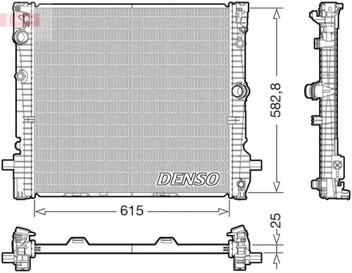 Denso Kühler, Motorkühlung DRM05124 - Hochwertiger Motorkühler von Denso für optimale Kühlleistung und Langlebigkeit, ideal für zuverlässige Fahrzeugleistung.