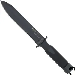 Haller Messer Survival Knife Blackfield Carrier F 35 Spear Point Klinge