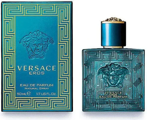 Versace Eros Eau De Parfum Spray 50ml - Herrendüfte mit orientalisch-holziger Note, ideal für den modernen Mann, der seine maskuline Seite betonen möchte. Verführerischer Duft mit frischen Zitrusnoten und langanhaltender Wirkung.