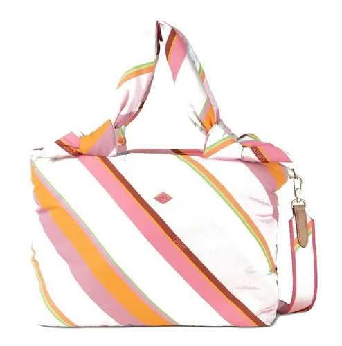Oilily Holly Handbag Summer Stripes - Handtasche in Misty Rose - Wickeltasche für Damen, stylische Mehrfarbige Handtasche mit verstellbarem Riemen und gestreiftem Design, perfekt für Freizeitaktivitäten.