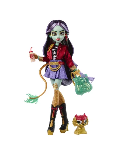 Monster High Jinafire Long Doll - Doll mit 7 kreativen Zubehörteilen und ihrem einzigartigen Haustier Cloudy 'Yun Yun'. Ideal für kreative Kinder ab 4 Jahren, die ihre Monster High Sammlung erweitern möchten.