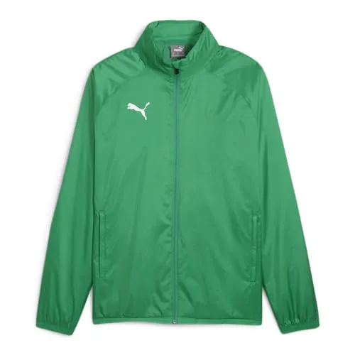PUMA teamGOAL All Weather Jacke Herren grün XL - Sonstige Sportschuhe - Atmungsaktive Regenjacke mit innovativer dryCELL-Technologie, die Sie bei jedem Wetter trocken hält und aus 100% recycelten Materialien gefertigt ist.